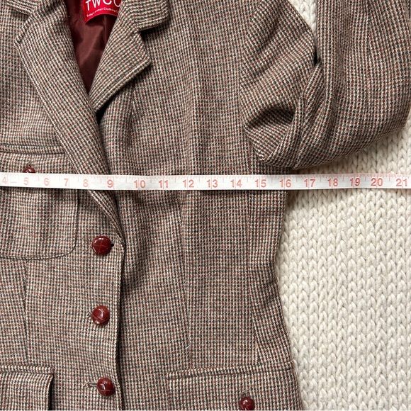 Vintage Heritage Brown Tweed Wool Sport Coat Blazer Academia Riding Jacket - Picture 12 of 16